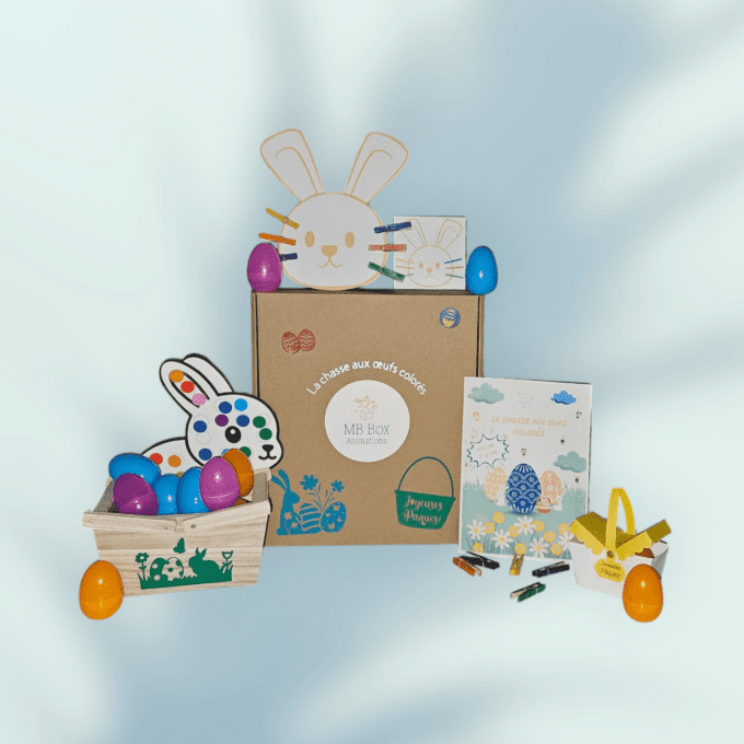Box de Pâques - La chasse aux œufs colorés (3-5 ans)