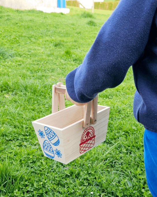 Panier de Pâques personnalisé 